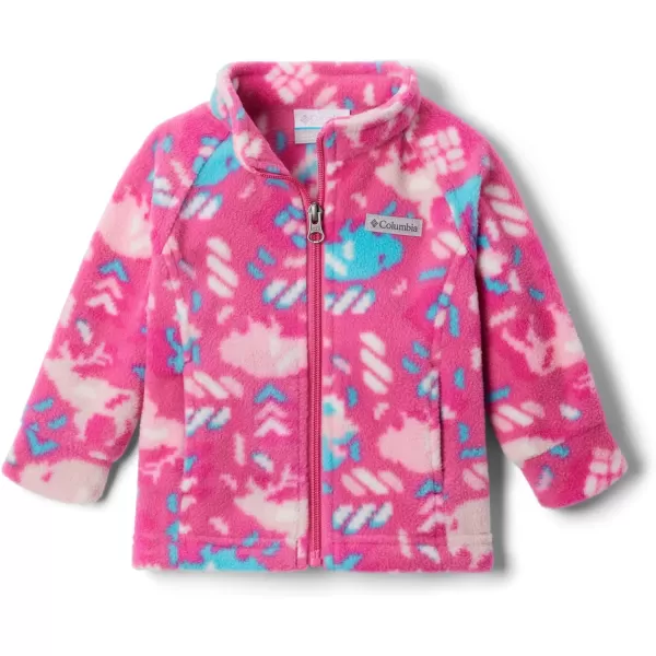 Columbia Girls Benton Springs Ii Printed Fleece JacketBig Girls Pink Ice Buffaloroam