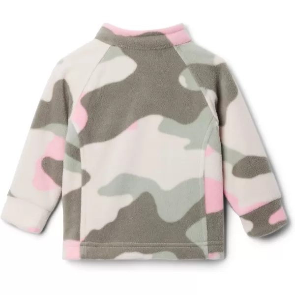 Columbia Girls Benton Springs Ii Printed Fleece JacketBig Girls Pink Orchid Mod Camo