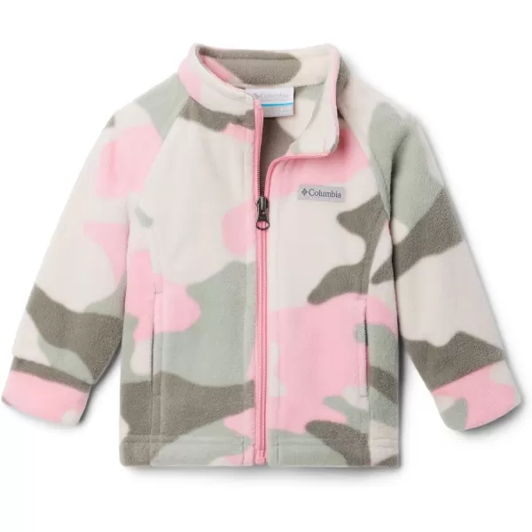 Columbia Girls Benton Springs Ii Printed Fleece JacketBig Girls Pink Orchid Mod Camo