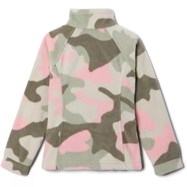 Columbia Girls Benton Springs Ii Printed Fleece JacketBig Girls Pink Orchid Mod Camo