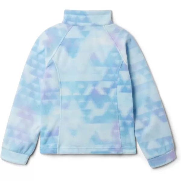 Columbia Girls Benton Springs Ii Printed Fleece JacketBig Girls Spring Blue Distant Peaks