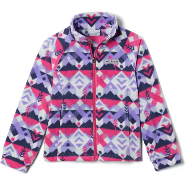 Columbia Girls Benton Springs Ii Printed Fleece JacketBig Girls White Checkpoint