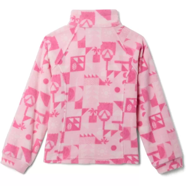 Columbia Girls Benton Springs Ii Printed Fleece JacketBig Girls Wild Rose Quest