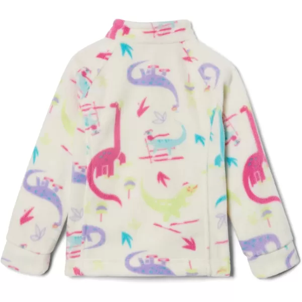 Columbia Girls Benton Springs Ii Printed Fleece JacketLittle Girls Chalk Skisaurus