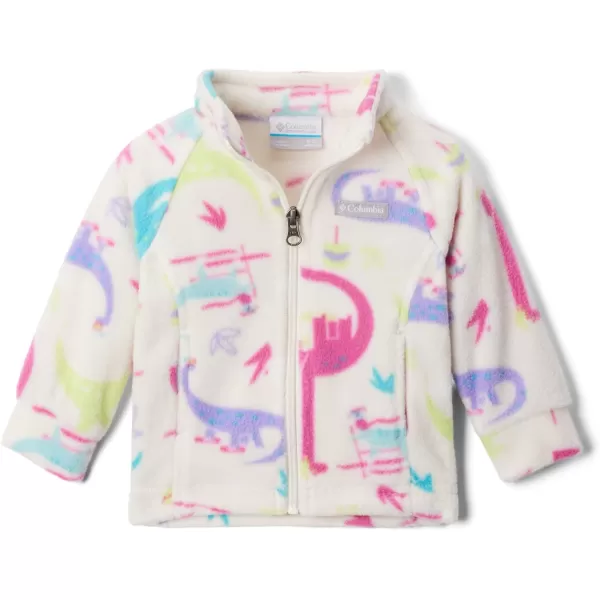 Columbia Girls Benton Springs Ii Printed Fleece JacketLittle Girls Chalk Skisaurus