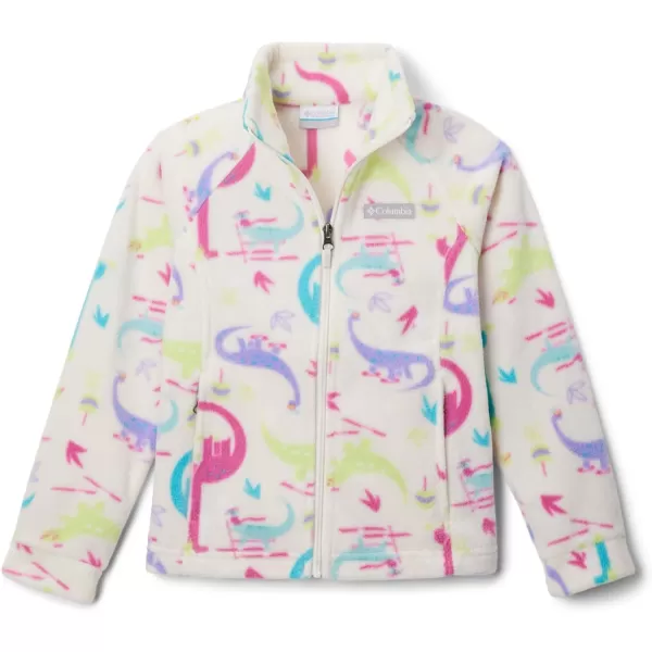 Columbia Girls Benton Springs Ii Printed Fleece JacketLittle Girls Chalk Skisaurus