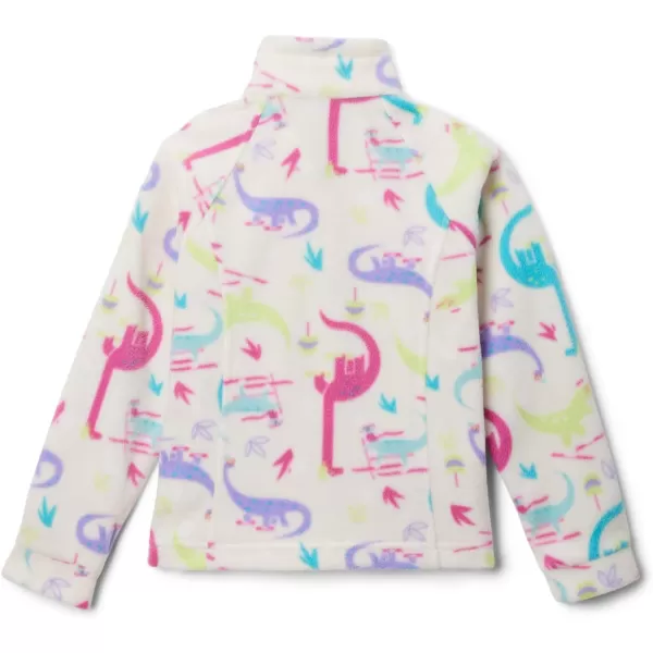 Columbia Girls Benton Springs Ii Printed Fleece JacketLittle Girls Chalk Skisaurus