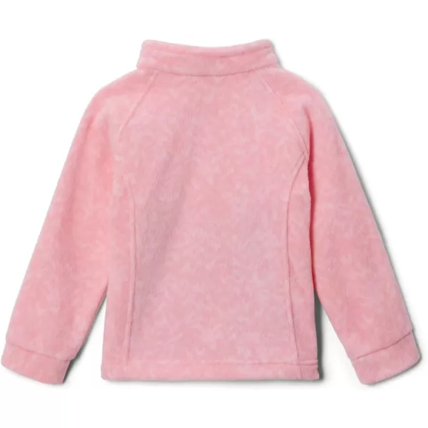 Columbia Girls Benton Springs Ii Printed Fleece JacketLittle Girls Pink Orchid Terrain