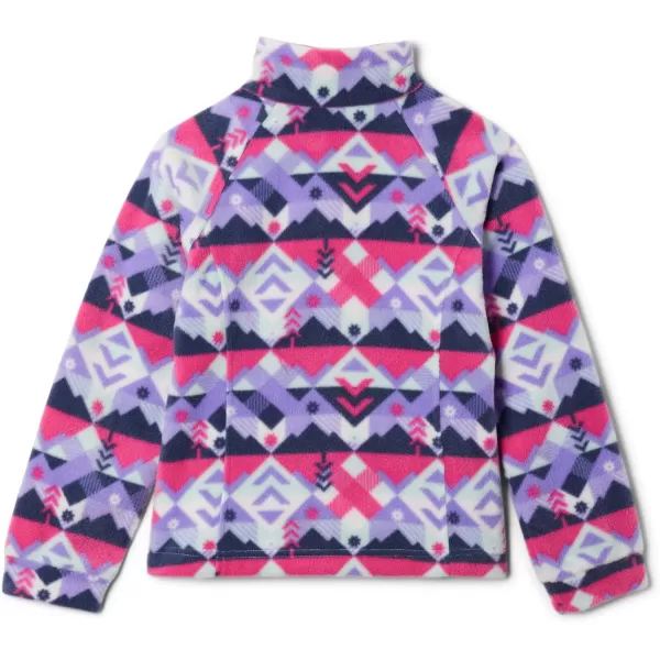 Columbia Girls Benton Springs Ii Printed Fleece JacketLittle Girls White Checkpoint