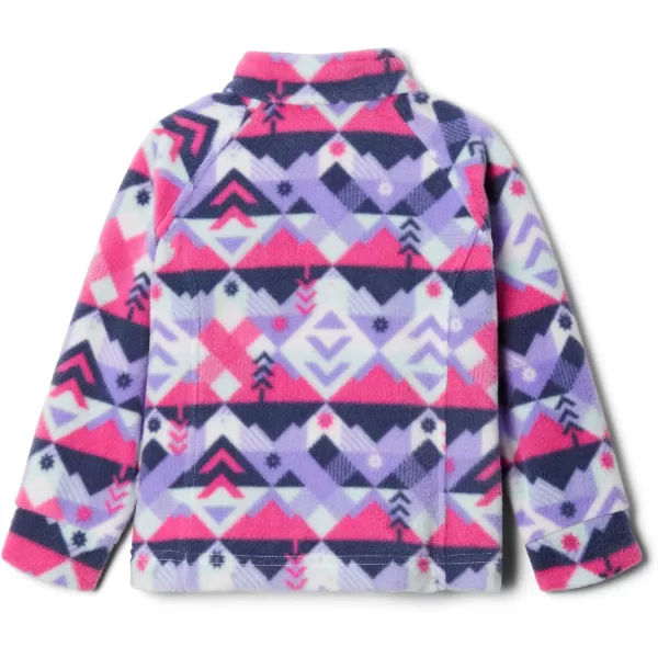 Columbia Girls Benton Springs Ii Printed Fleece JacketLittle Girls White Checkpoint