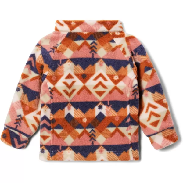 Columbia Girls Benton Springs Ii Printed Fleece JacketToddler Girls Peach Blossom Checkpoint