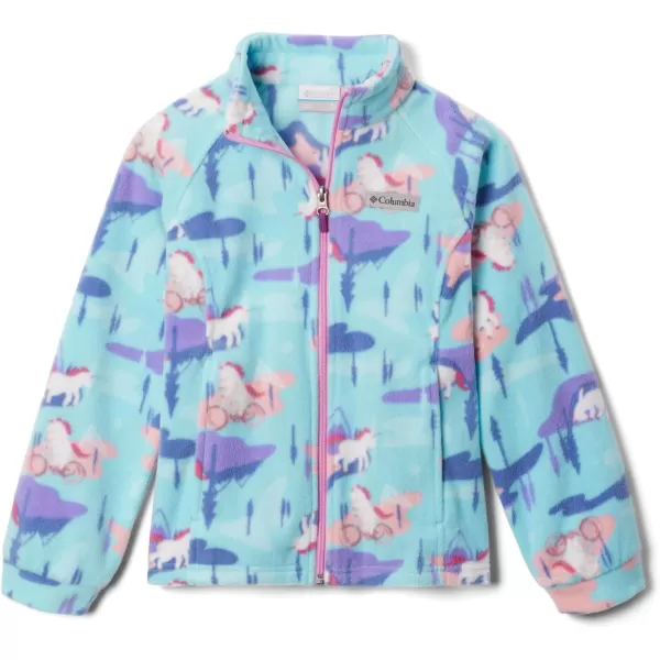 Columbia Girls Benton Springs Ii Printed FleeceAquamarine Uninature