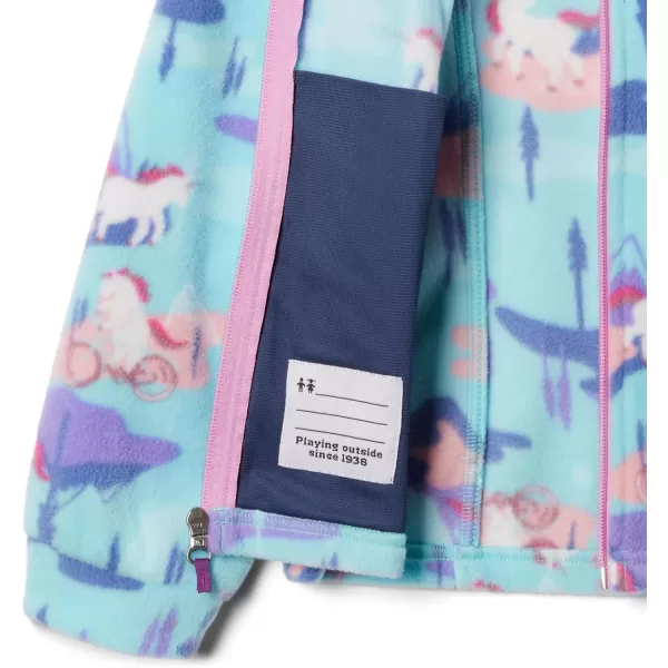 Columbia Girls Benton Springs Ii Printed FleeceAquamarine Uninature