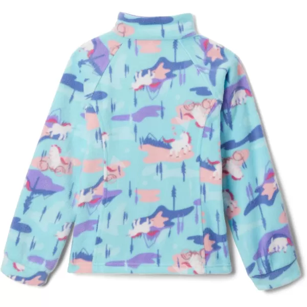 Columbia Girls Benton Springs Ii Printed FleeceAquamarine Uninature