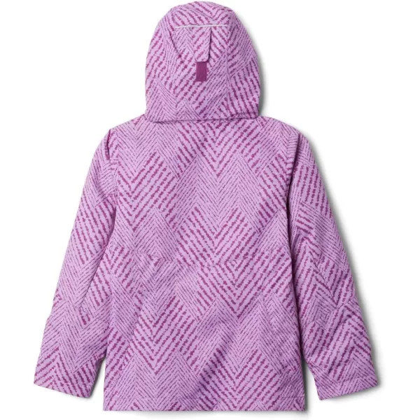 Columbia Girls Bugaboo Ii Fleece Interchange JacketPlum Chevron Print