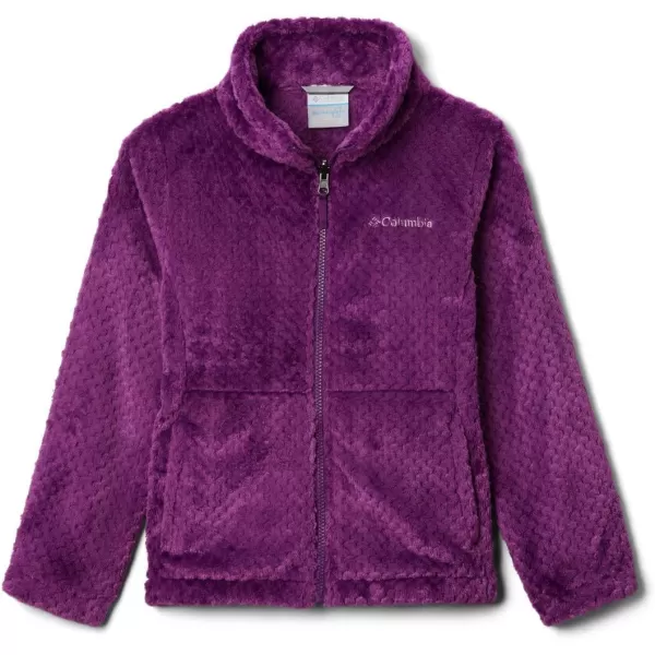 Columbia Girls Bugaboo Ii Fleece Interchange JacketPlum Leafscape Print