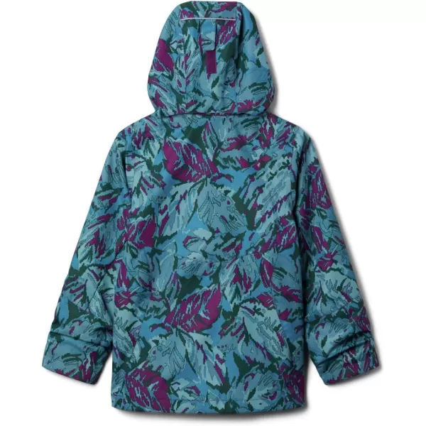 Columbia Girls Bugaboo Ii Fleece Interchange JacketPlum Leafscape Print