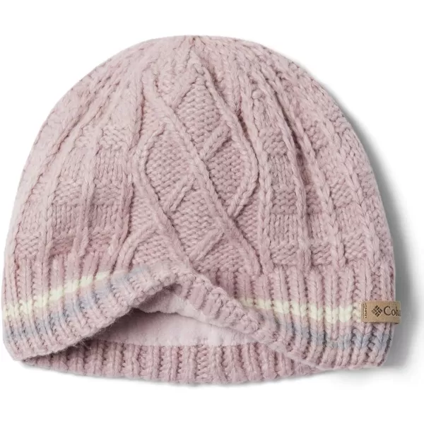 Columbia Girls Cabled Cutie BeanieMineral PinkChalkColumbia Grey