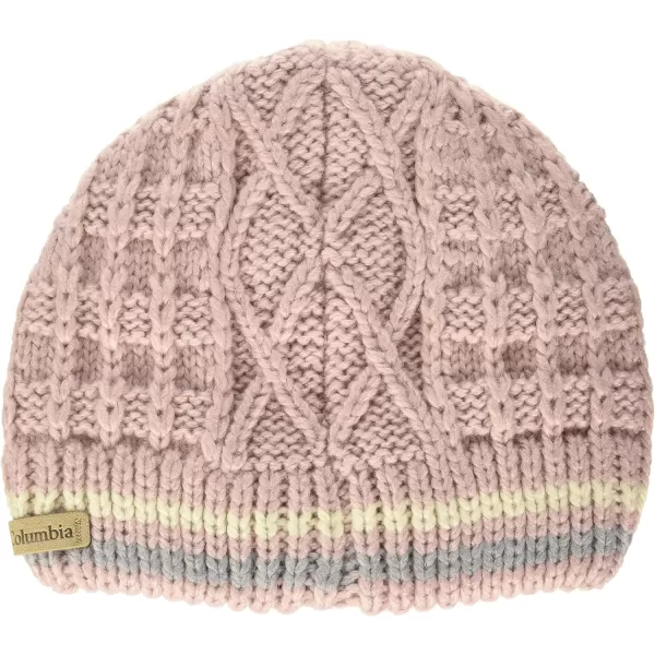 Columbia Girls Cabled Cutie BeanieMineral PinkChalkColumbia Grey