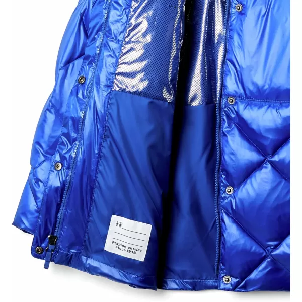 Columbia Girls Forest Park Down Hooded PufferLapis Blue High Gloss