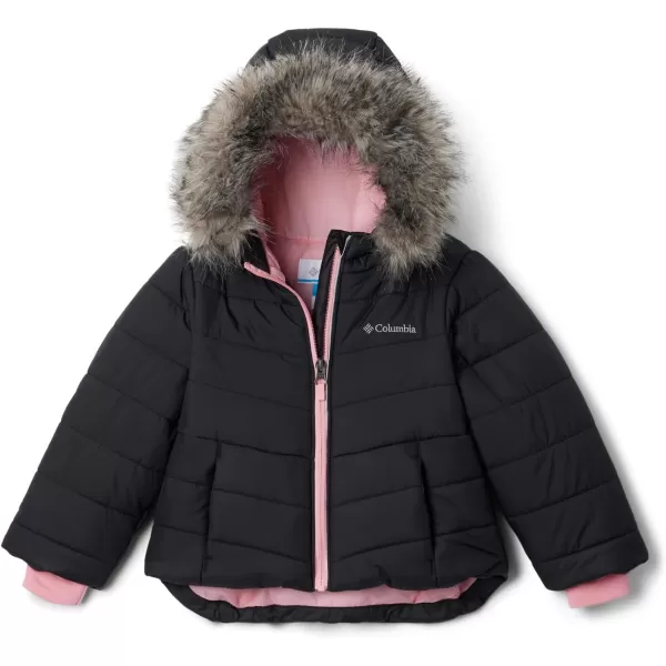 Columbia Girls Katelyn Crest Ii Hooded JacketBlack Pink Orchid