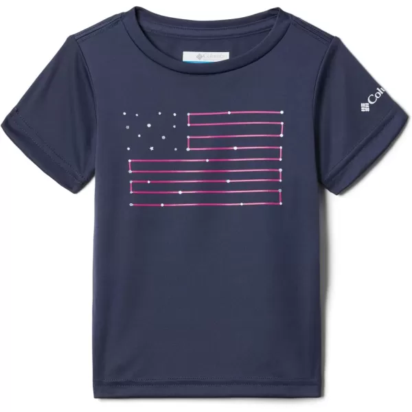 Columbia Girls Mirror Creek Short Sleeve Graphic ShirtNocturnal Constellation Flag