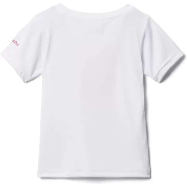 Columbia Girls Mirror Creek Short Sleeve Graphic ShirtWhite Wildflower Power