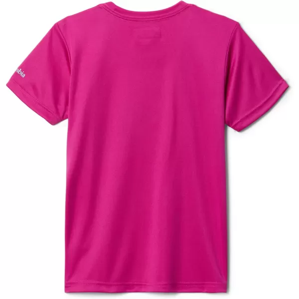 Columbia Girls Mirror Creek Short Sleeve Graphic ShirtWild Fuchsia Sunnysides