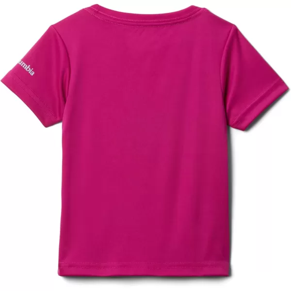 Columbia Girls Mirror Creek Short Sleeve Graphic ShirtWild Fuchsia Sunnysides