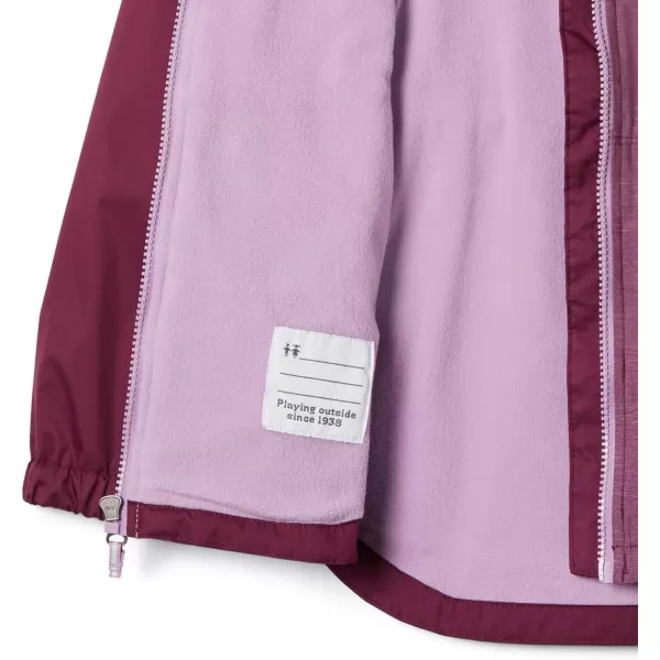 Columbia Girls Rainy Trails Fleece Lined JacketMarionberryMarionberry Slub