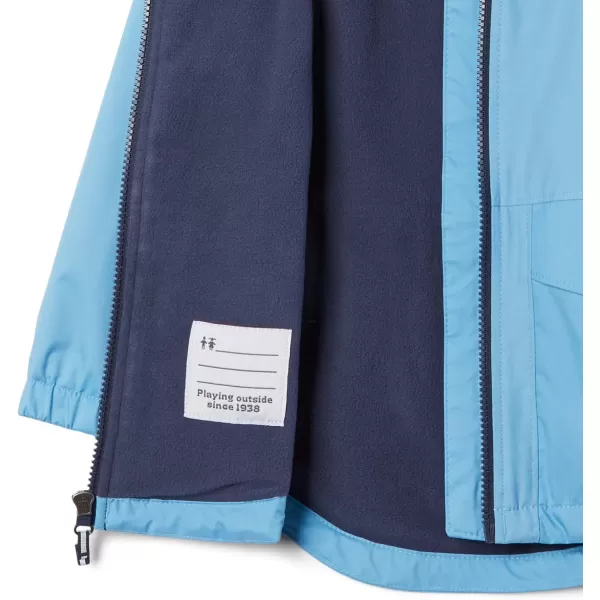 Columbia Girls Rainy Trails Fleece Lined JacketVista BlueVista Blue Slub