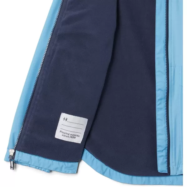 Columbia Girls Rainy Trails Fleece Lined JacketVista BlueVista Blue Slub