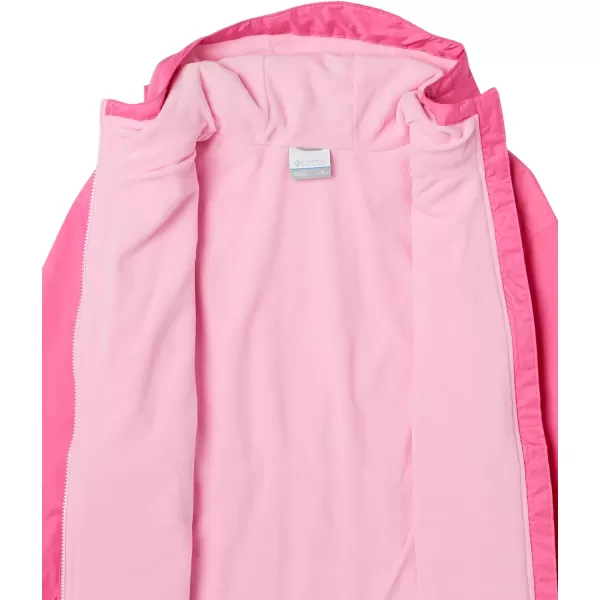 Columbia Girls Rainy Trails Fleece Lined JacketWild GeraniumWild Geranium Slub