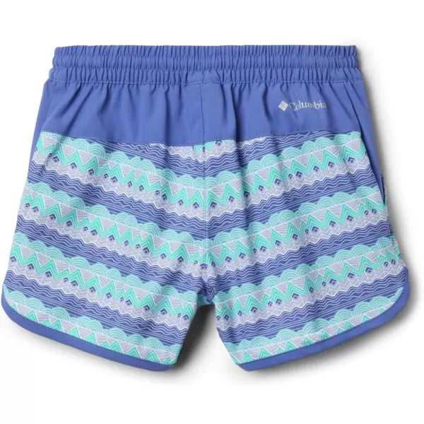 Columbia Girls Sandy Shores BoardshortAfrican Violet Striped Peaks