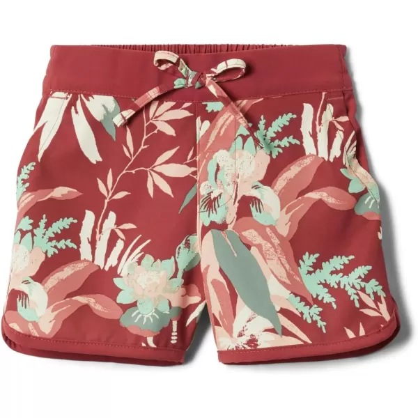 Columbia Girls Sandy Shores BoardshortDusty Crimson Magnolia Floral