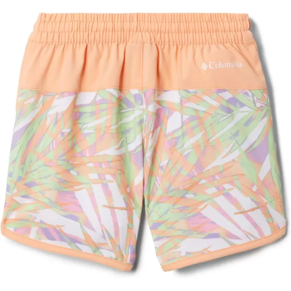 Columbia Girls Sandy Shores BoardshortPeach Dye Palms TonalPeach