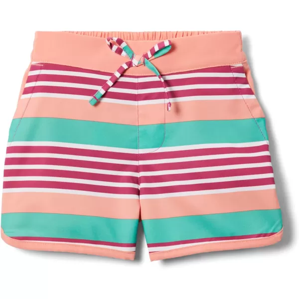 Columbia Girls Sandy Shores BoardshortWild Fuchsia Milo Stripe