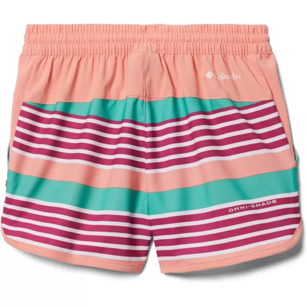 Columbia Girls Sandy Shores BoardshortWild Fuchsia Milo Stripe