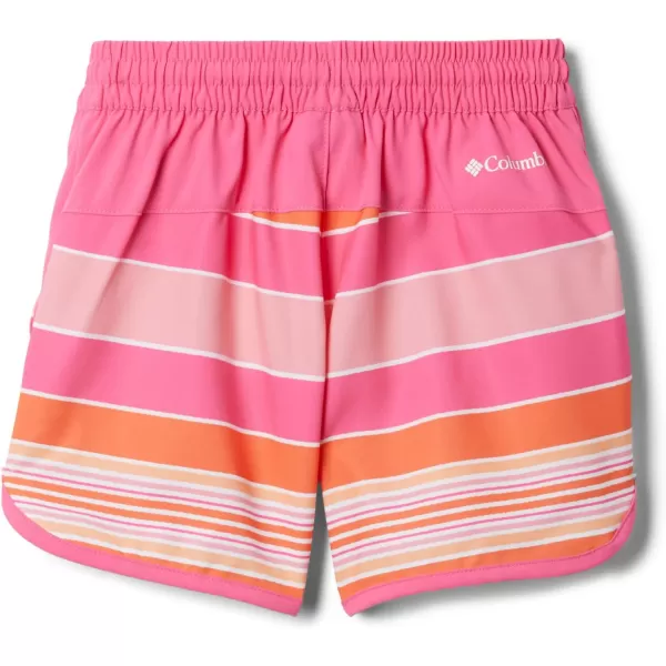 Columbia Girls Sandy Shores BoardshortWild Geranium Danby StripeWld Grnm