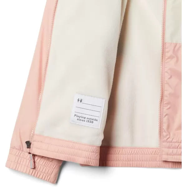 Columbia Girls Side Hill Lined WindbreakerFaux PinkChalkShark