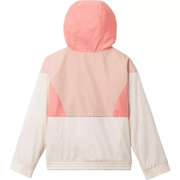 Columbia Girls Side Hill Lined WindbreakerPeach Quartz  Faux Pink  Salmon