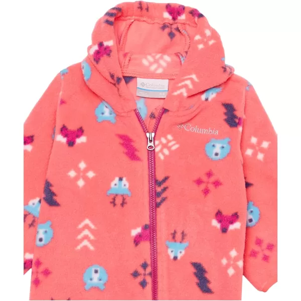 Columbia Girls Snowtop Ii BuntingBaby Blush Pink Woodlands