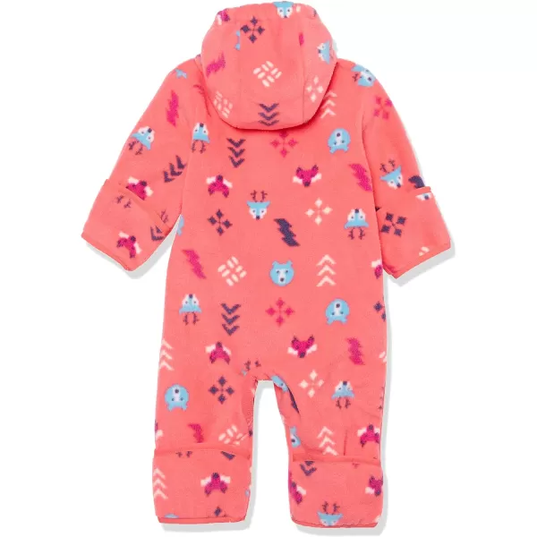 Columbia Girls Snowtop Ii BuntingBaby Blush Pink Woodlands