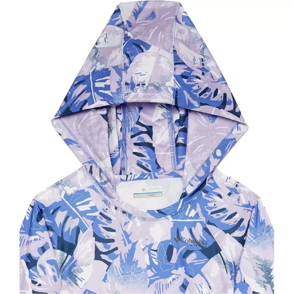 Columbia Girls Super Tidal HoodieViolet Sea Philo Palms