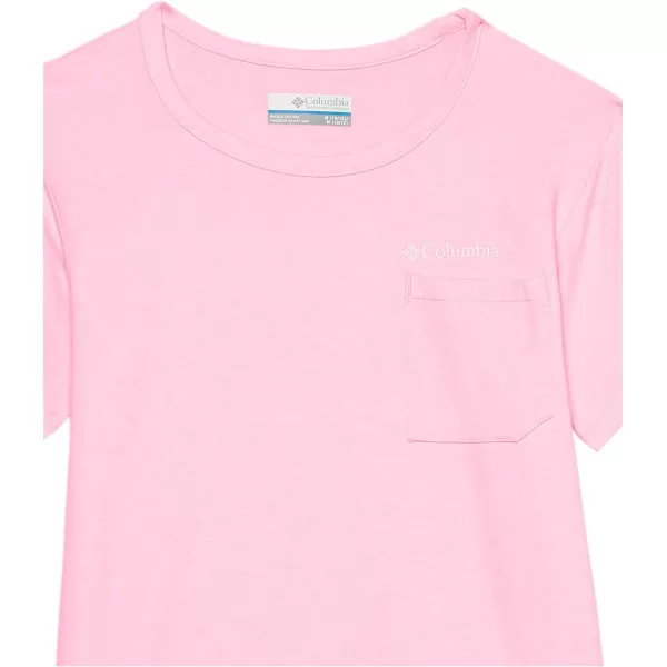 Columbia Girls Tech Trail Short Sleeve TeeWild Rose Heather