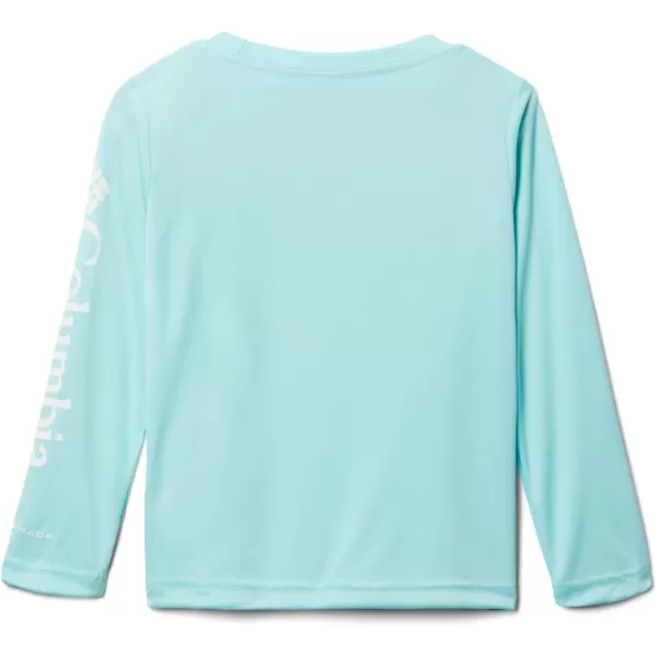 Columbia Girls Tidal Tee Long SleeveGulf StreamWhite Logo