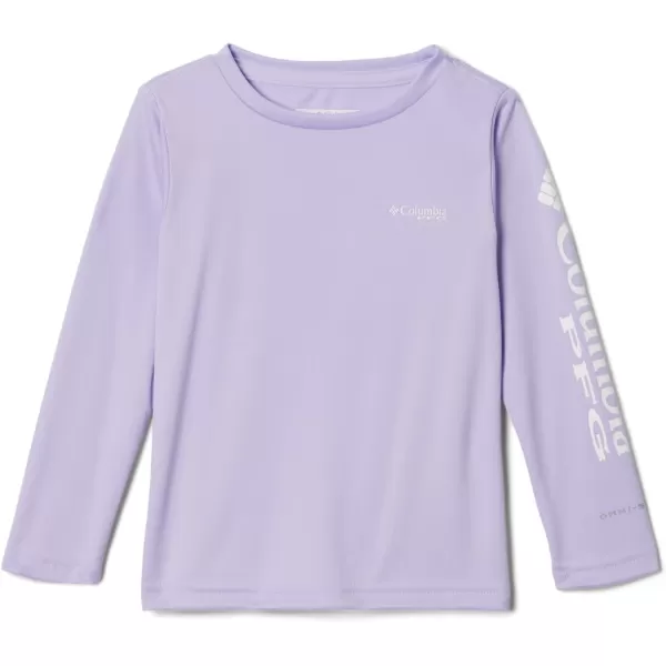 Columbia Girls Tidal Tee Long SleeveSoft VioletWhite Logo