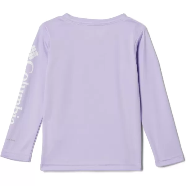 Columbia Girls Tidal Tee Long SleeveSoft VioletWhite Logo