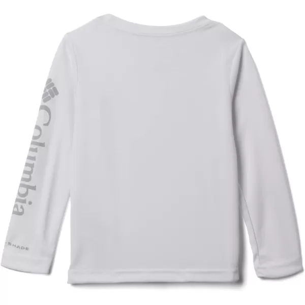 Columbia Girls Tidal Tee Long SleeveWhiteCirrus Grey Logo