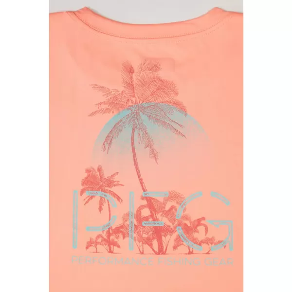 Columbia Girls Tidal Tee PFG Palm RiseTiki PinkPfg G Palm Rise